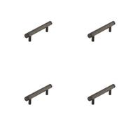 Loops 4 Pack Stylish 96mm Dark Bronze Cabinet Handle For Modern Interiors - Kitchen Drawer Pull Handle