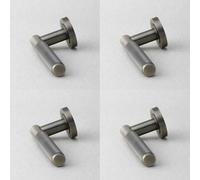 Loops 4 Pack Stylish Antique Brass Knurled Door Handle For Modern Interiors - Interior Handle