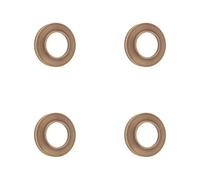 Loops 4 Pack Stylish Chamfered Outer Roses In Antique Brass Finish - Grade 304 - Door Handle