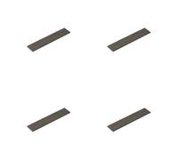 Loops 4 Pack Stylish Dark Bronze Backplates For Cabinet Handle 140X30mm - Kitchen Drawer Pull Handle
