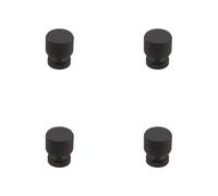 Loops 4 Pack Stylish Dark Bronze Knurled Cupboard Knob For Home Renovation - Kitchen Cabinet Knob