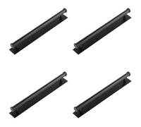 Loops 4 Pack Stylish Matt Black Cabinet Handle With 224mm Centers For Modern Interiors - Kitchen Drawer Pull Handle