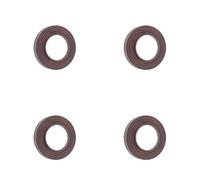 Loops 4 Pack Stylish Reeded Outer Rose In Dark Bronze For Elegant Doors - Door Handle