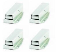 Loops 4 Pack Touch Catch Zinc Plate 75X35mm - Durable And Versatile - Cupboard Door Catch