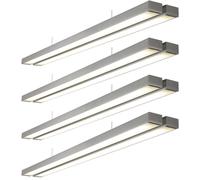 Loops 4 PACK Twin Commercial LED Suspension Light - 1494 x 156mm - 2 x 26W CCT LED Loops Multicolor