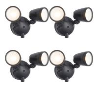Loops 4 PACK Twin Light Outdoor Adjustable Spot Light - 2 x 10W CCT LED Module Loops Multicolor