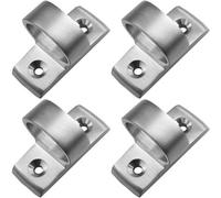 Loops 4 Pack - Vertical Fixed Ring Sash Window Lift Handle 44 X 12mm 25mm Dia Satin Chrome