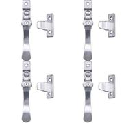Loops 4 Pack - Victorian Wedge Pattern Casement Window Fastener Handle 57 X 13mm Satin Chrome