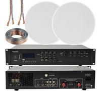 Loops 400W Bluetooth Sound System 2X 8 Slim Ceiling Speaker Channel Hifi Amplifier