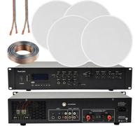 Loops 400W Bluetooth Sound System 4X 6.5 Slim Ceiling Speaker Channel Hifi Amplifier