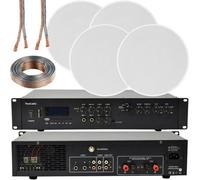 Loops 400W Bluetooth Sound System 4X 8 Slim Ceiling Speaker Channel Hifi Amplifier