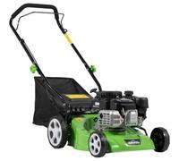 Loops 40Cm 132Cc 4-Stroke Petrol Lawnmower - Hand-Propelled Manual Grass Cutter Mower