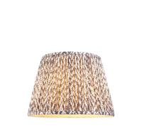 Loops 40Cm Handcrafted Pearl Grey Tapered Lamp Shade With Elegant Pleated Design