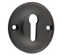 Loops 40mm Dark Bronze Standard Keyway Escutcheon For Luxury Homes - Solid Brass Key Hole Cover