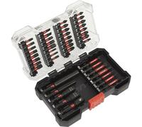 Loops 44 Piece Impact Grade Power Tool Bit Set - S2 Steel Bits - Plastic Storage Case in Metallics Loops Metallics