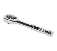 Loops 45-Tooth Flip Reverse Ratchet Wrench - 1/4 Inch Sq Drive - Pear Head Design Loops Multicolor