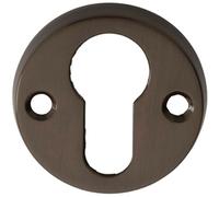 45mm Euro Profile Open Escutcheon 8mm Depth Dark Bronze Keyhole Cover