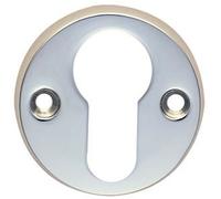 Loops 45mm Euro Profile Open Escutcheon 8mm Depth Polished Chrome Keyhole Cover Loops Multicolor