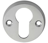 Loops 45mm Euro Profile Open Escutcheon 8mm Depth Satin Chrome Keyhole Cover Loops Multicolor