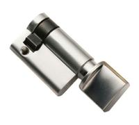 45mm Euro Single Thumbturn Twist Lock 5 Pin Satin Chrome Internal Door