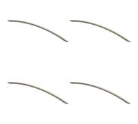 Loops 4X Curved Bow Cabinet Pull Handle 372 X 10mm 320mm Fixing Centres Satin Nickel