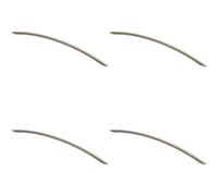 Loops 4x Curved Bow Cabinet Pull Handle 372 x 10mm 320mm Fixing Centres Satin Nickel in Metallics Loops Metallics