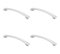 Loops 4X Curved Bow Pull Handle 218.5 X 26mm 192mm Fixing Centres Polished Chrome
