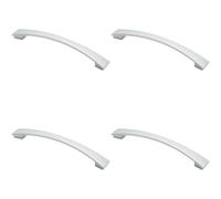 Loops 4x Curved Bow Pull Handle 218.5 x 26mm 192mm Fixing Centres Polished Chrome Loops Multicolor