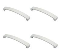 Loops 4X Flat Curved Bow Pull Handle 172 X 25mm 160mm Fixing Centres Polished Chrome