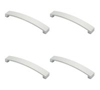 Loops 4x Flat Curved Bow Pull Handle 172 x 25mm 160mm Fixing Centres Polished Chrome Loops Multicolor