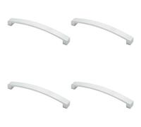 Loops 4X Flat Curved Bow Pull Handle 238 X 25mm 224mm Fixing Centres Polished Chrome