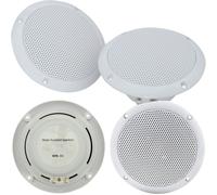 Loops 4x Moisture Resistant Ceiling Speakers 80W 8Ohm 5" Kitchen Bathroom 2 Way Loud