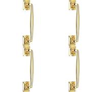 Loops 4x One Piece Door Pull Handle 250mm Length 54mm Projection Polished Brass in Metallics Loops Metallics