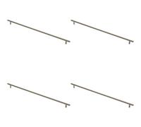 Loops 4X Round T Bar Cabinet Pull Handle 572 X 12mm 512mm Fixing Centres Satin Nickel