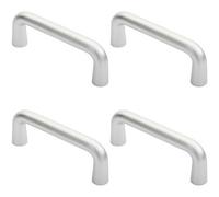 Loops 4X Rounded D Shaped Bar Handle 150 X 22mm Diameter Satin Anodised Aluminium