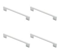 Loops 4X Slim D Shape Pull Handle 190 X 7mm 160mm Fixing Centres Polished Chrome