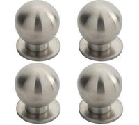 Loops 4X Small Solid Ball Cupboard Door Knob 30mm Dia Stainless Steel Cabinet Handle