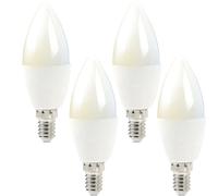 Loops 4x WiFi Colour Change LED Light Bulb 4.5W E14 Warm Cool White Mini Dimmable Lamp Loops White