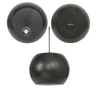 Loops 5" 20W Black Hanging Suspended Pendant Ceiling Speaker 100V & 8Ohm Background