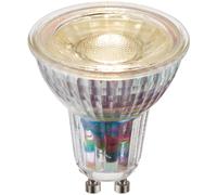 Loops 5.5W GU10 LED Bulb - Warm White - Dimmable Light Bulb - Clear Glass LED Lamp Loops White