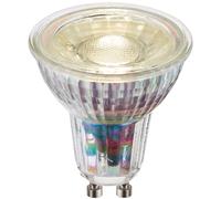 Loops 5.5W SMD GU10 Cool White LED Bulb - Indoor/Outdoor Clear Glass Light Bulb Loops White