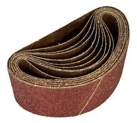 Loops 5 PACK - 100mm x 620mm Sanding Belts - 24 Grit Aluminium Oxide Cloth Backed Loops Multicolor