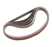 Loops 5 PACK - 10mm x 330mm Sanding Belts - 100 Grit Aluminium Oxide Slim Detail Loop Loops Multicolor