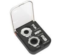 Loops 5 Piece Palm Ratchet Set - 1/4" & 3/8" Sq Drive - 72-Tooth Ratchet - Bit Adaptor Loops Multicolor