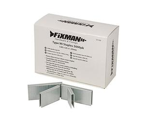 Loops 5000x Type 90 Narrow Crown Staples - 5.8mm x 25mm x 1.25mm - Strong & Sharp Heavy Duty Wire| Staple Gun/Stapler Refill Pack - Cabinet Making & Drawers | Facias & Soffits