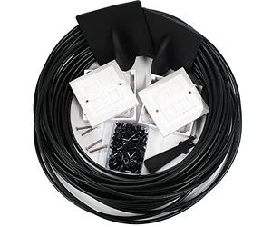 Loops 50M CAT6 Extension Outdoor/External Cable Kit - RJ45 Network Ethernet Face Plate