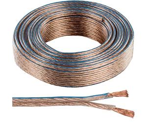 Loops 50M Quality Speaker Cable 1.5mm 16 AWG Wire Reel Drum Amp HiFi Loud CCA Strands