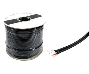Loops 50m Twin Screened Audio Cable - Shotgun Dual Twin 2 Cores - RCA Stereo Phono AV Coax Wire