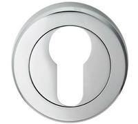 Loops 50mm Euro Profile Round Escutcheon Beveled Edge Concealed Fix Polished Chrome Loops Multicolor