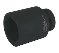 Loops 50mm Forged Deep Impact Socket - 1 Inch Sq Drive - Chromoly Wrench Socket Loops Multicolor